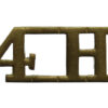 4th Queen's Own Hussars (4H) Shoulder Title