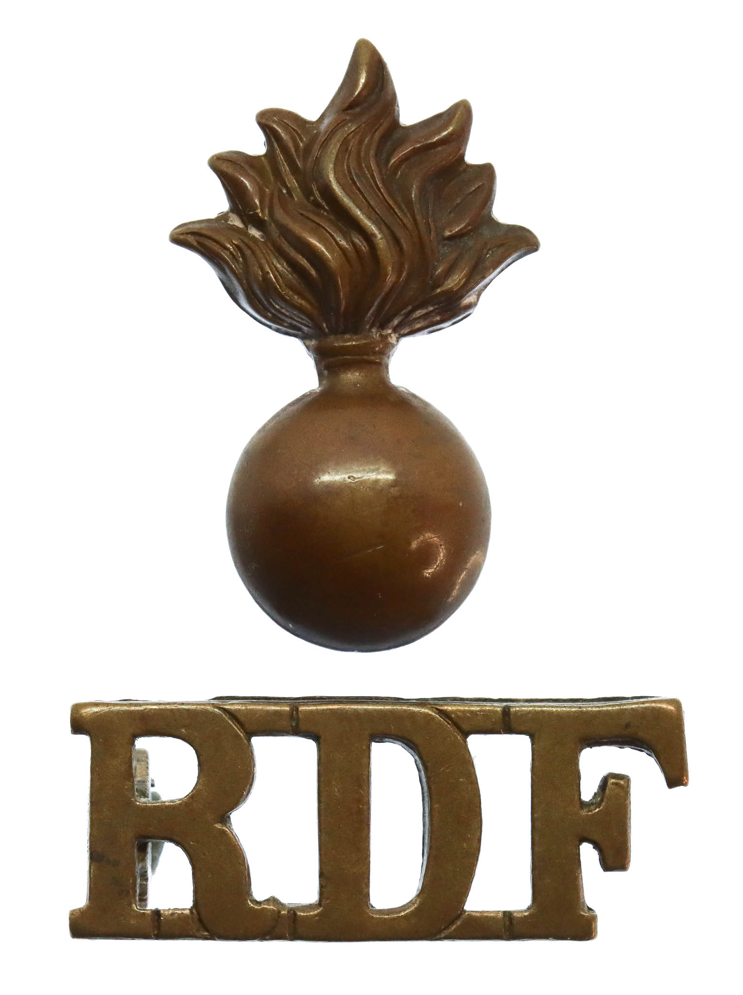 Royal Dublin Fusiliers (Grenade/R.D.F.) Shoulder Title