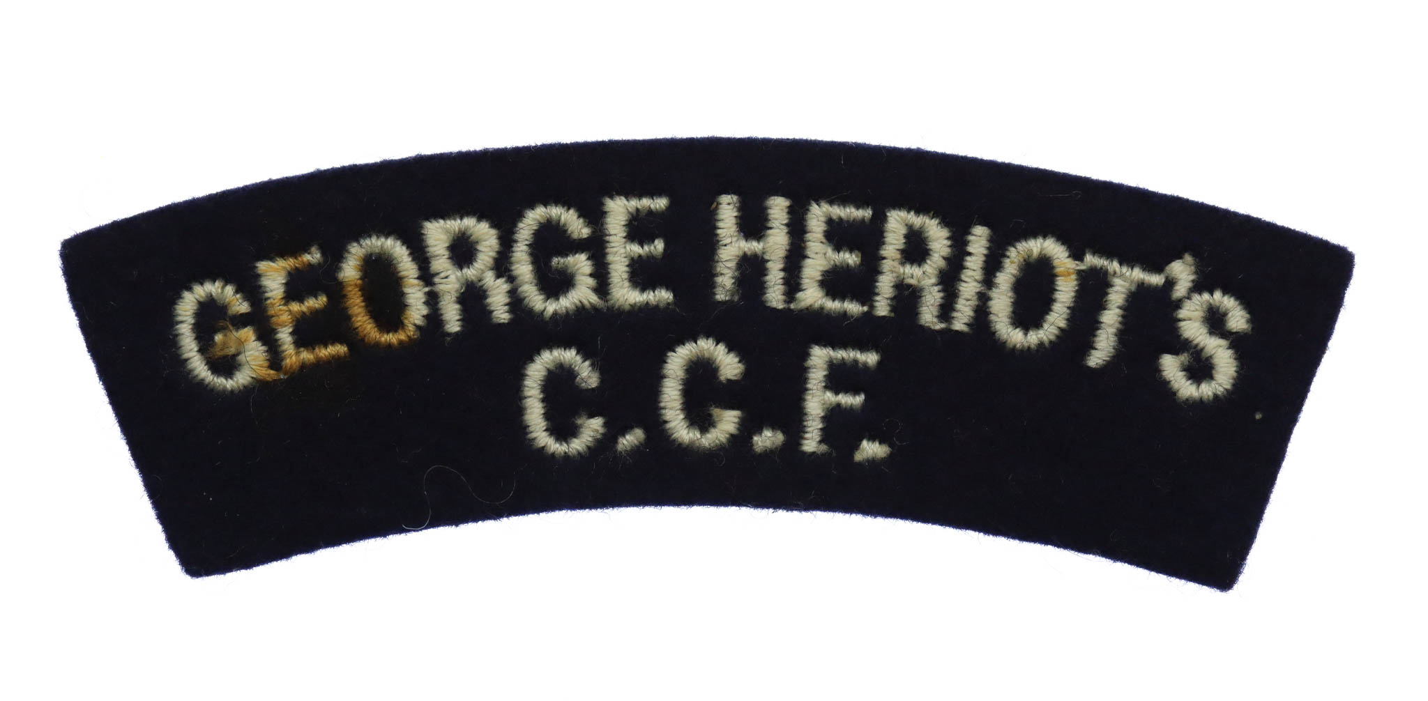 George Heriot's School O.T.C. Cloth Shoulder Title
