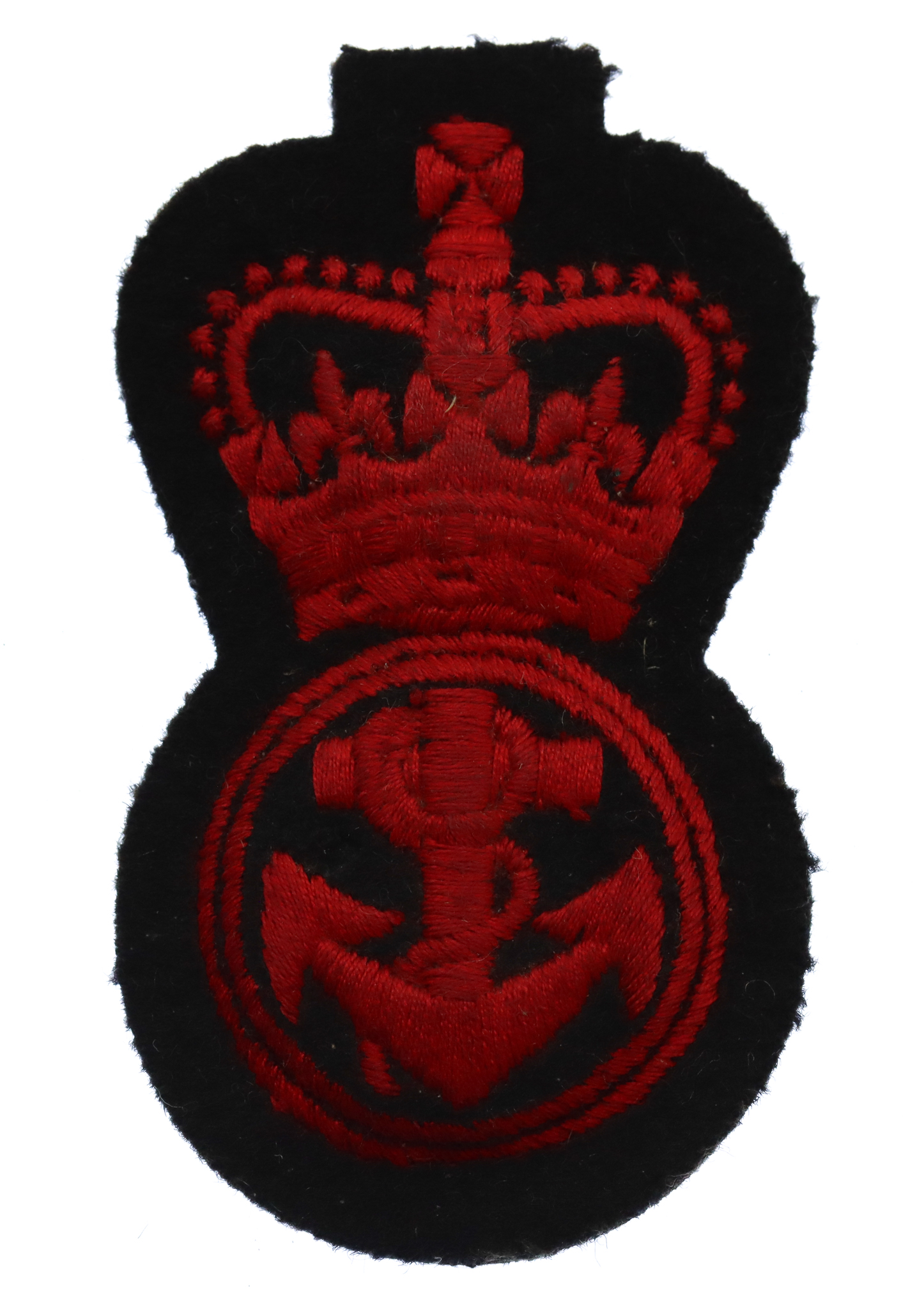 Royal Navy Artificer Apprentice Cloth Cap Badge - Queen's Crown