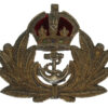 Royal Navy Officer's Metal Beret Badge - King's Crown