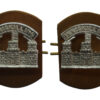 Pair of Royal Irish Rangers/Royal Irish Regiment Anodised (Staybrite) Collar Badges