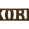 King's Own Royal Regiment Norfolk Yeomanry (K.O.R.R.) Shoulder Title