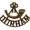 Durham Light Infantry (Bugle/DURHAM) Brass One Piece Shoulder Title