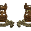 Pair of Royal Army Pay Corps (R.A.P.C.) Collar Badges - King's Crown