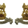 Pair of Royal Army Pay Corps (R.A.P.C.) Collar Badges - King's Crown
