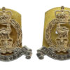 Pair of Adjutant General Corps Anodised (Staybrite) Collar Badges 