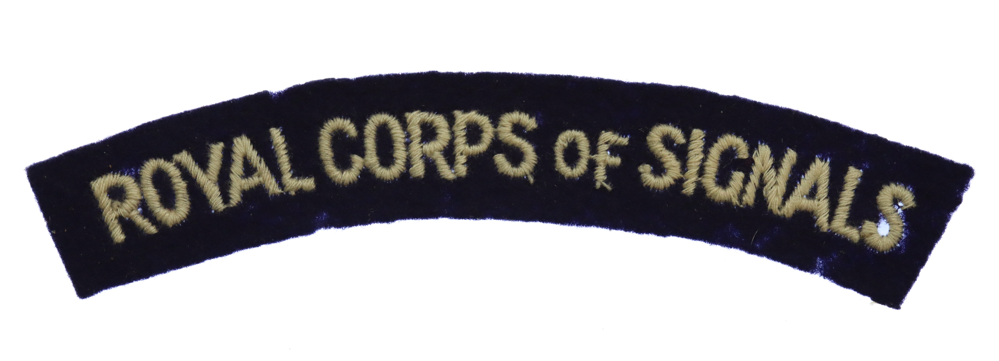 Royal Signals (ROYAL CORPS OF SIGNALS) Cloth Shoulder Title