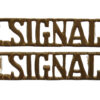 Pair of Royal Signals (R.SIGNALS) Shoulder Titles