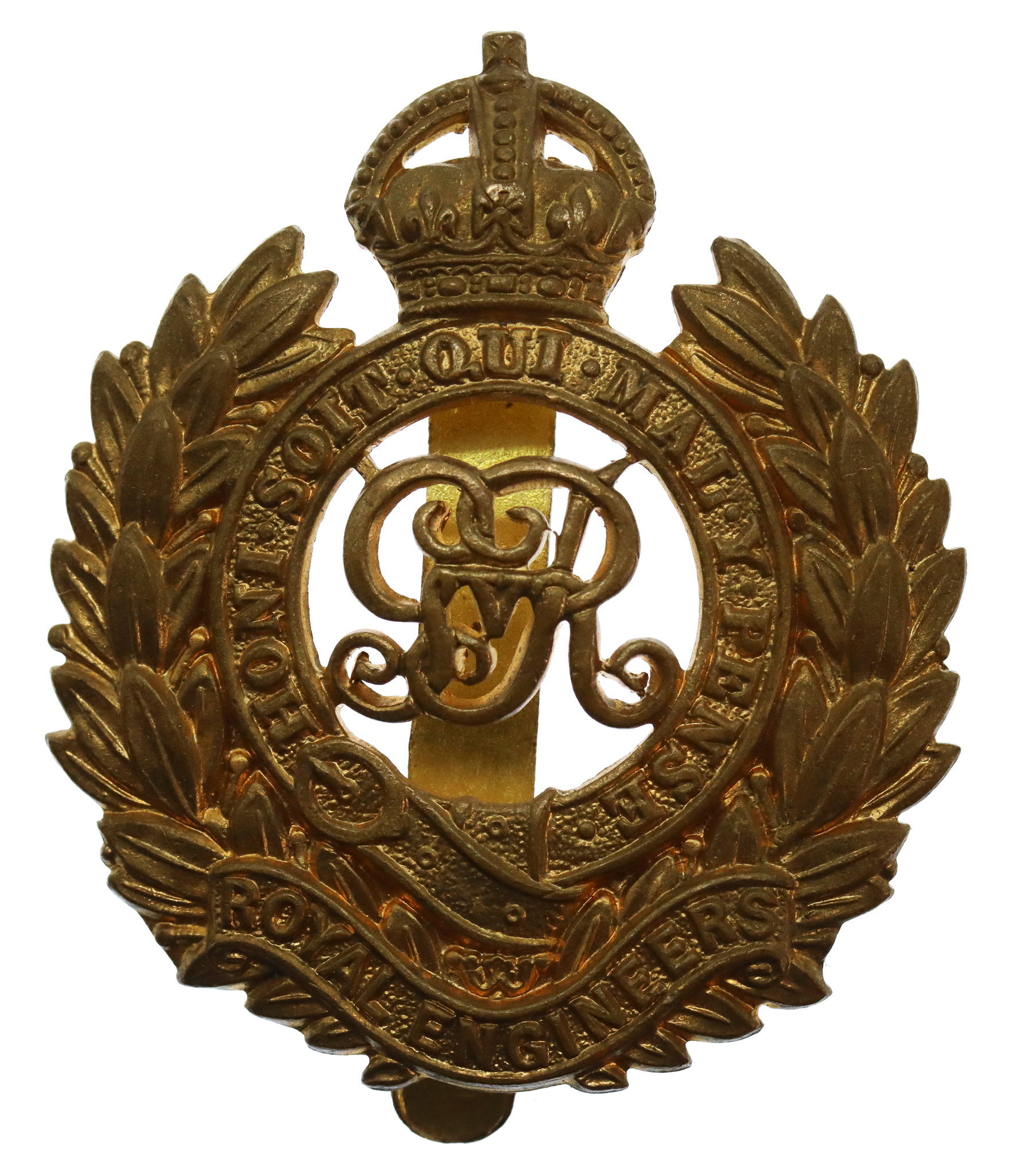 George V Royal Engineers Cap Badge
