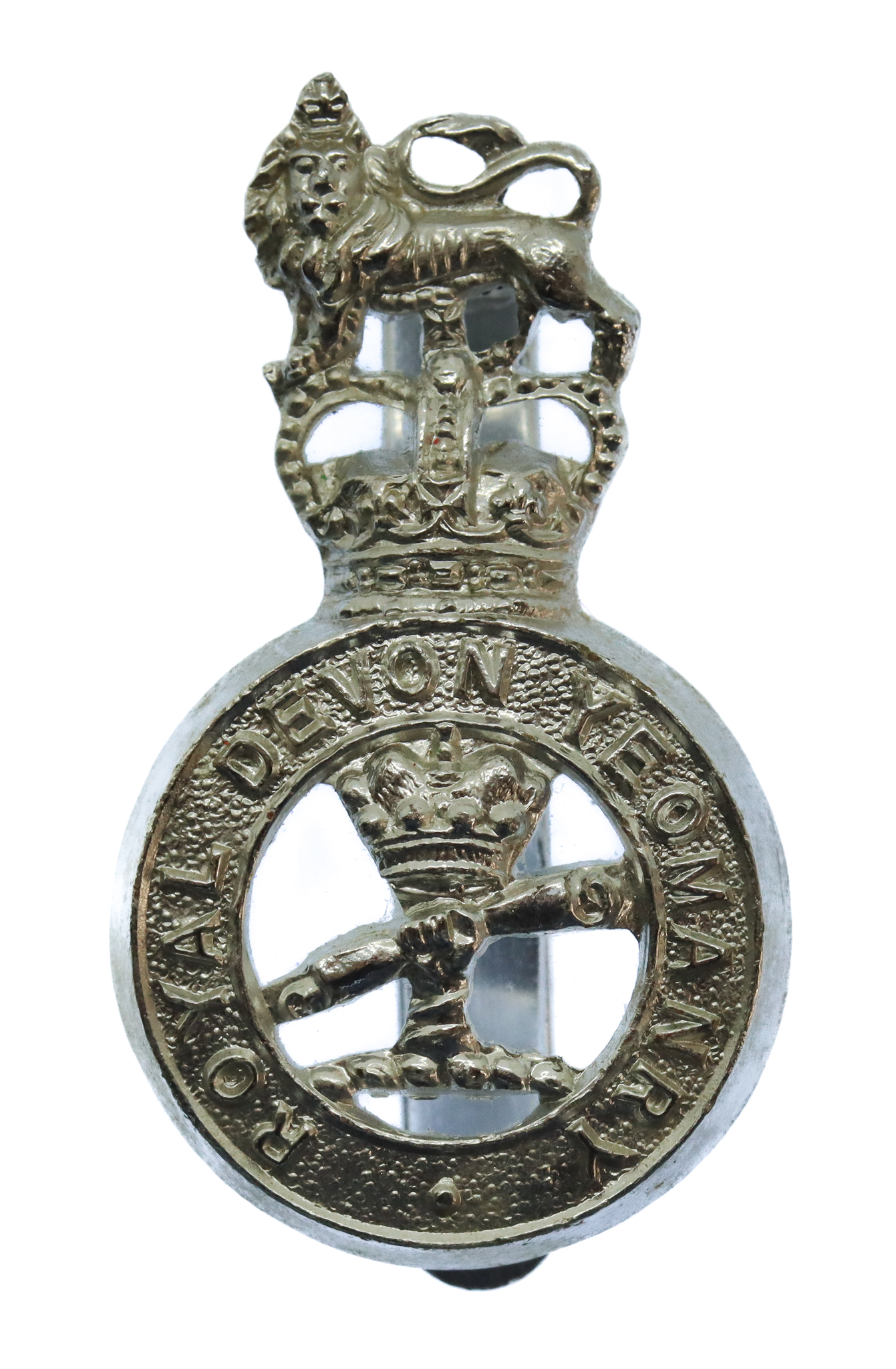 Royal Devon Yeomanry Anodised (Staybrite) Cap Badge
