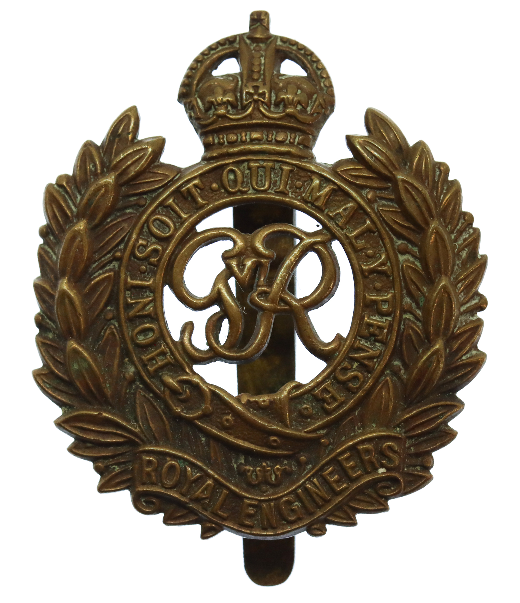 George VI Royal Engineers Cap Badge
