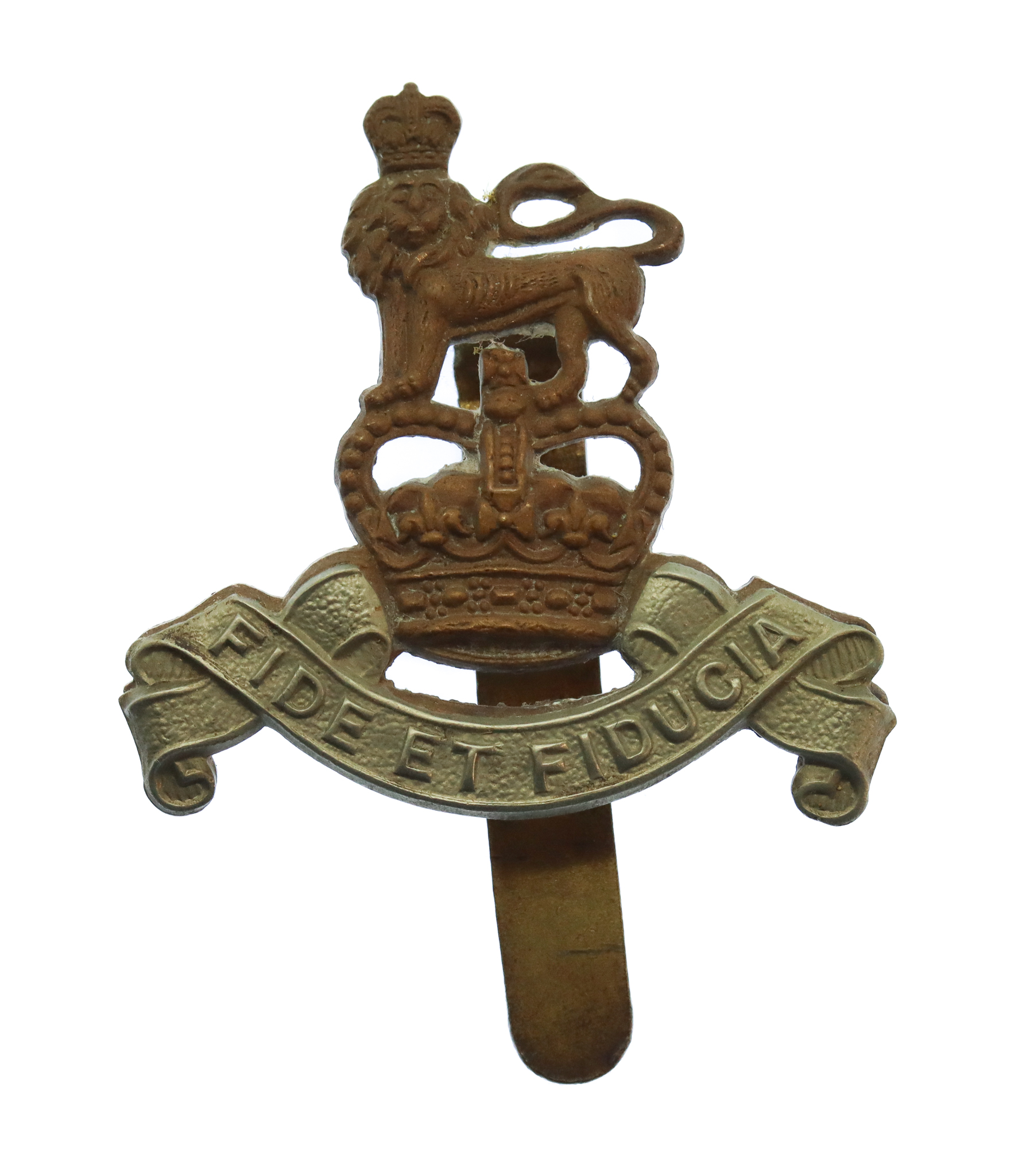 Royal Army Pay Corps (R.A.P.C.) Bi-metal Beret Badge - Queen's Crown