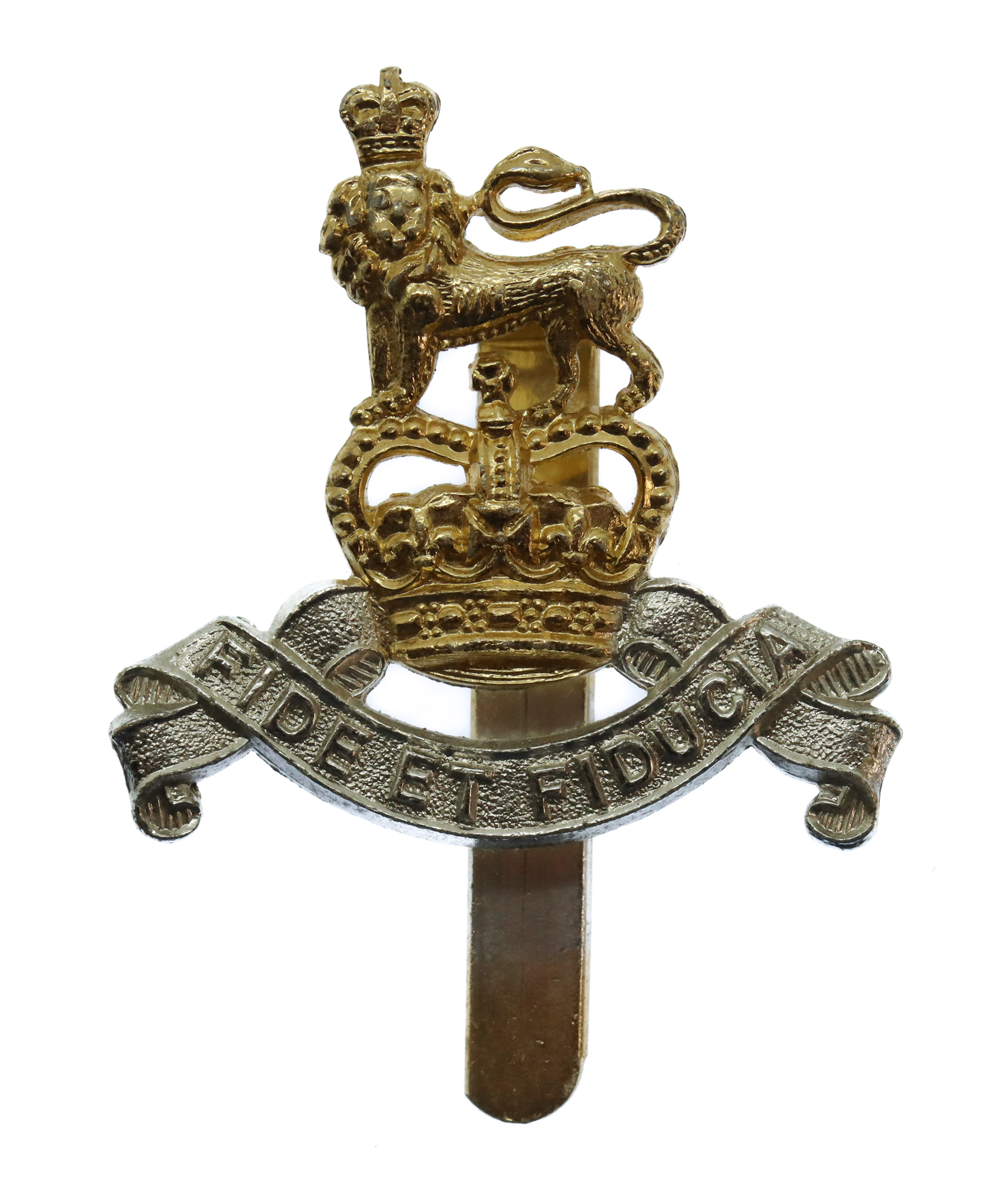 Royal Army Pay Corps (R.A.P.C.) Anodised (Staybrite) Beret Badge - Queen's Crown