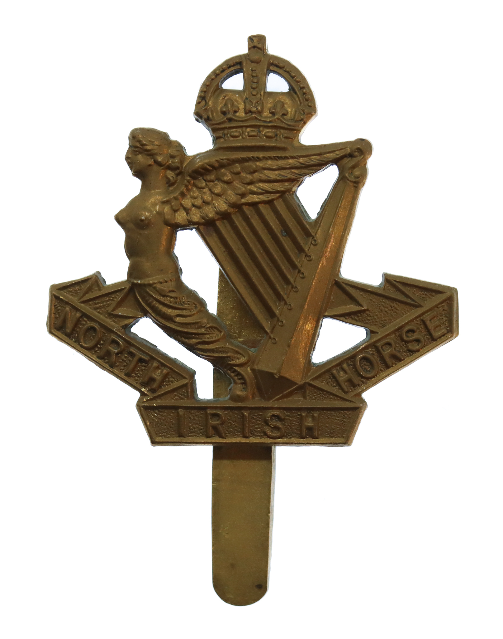 North Irish Horse Beret Badge - King's Crown