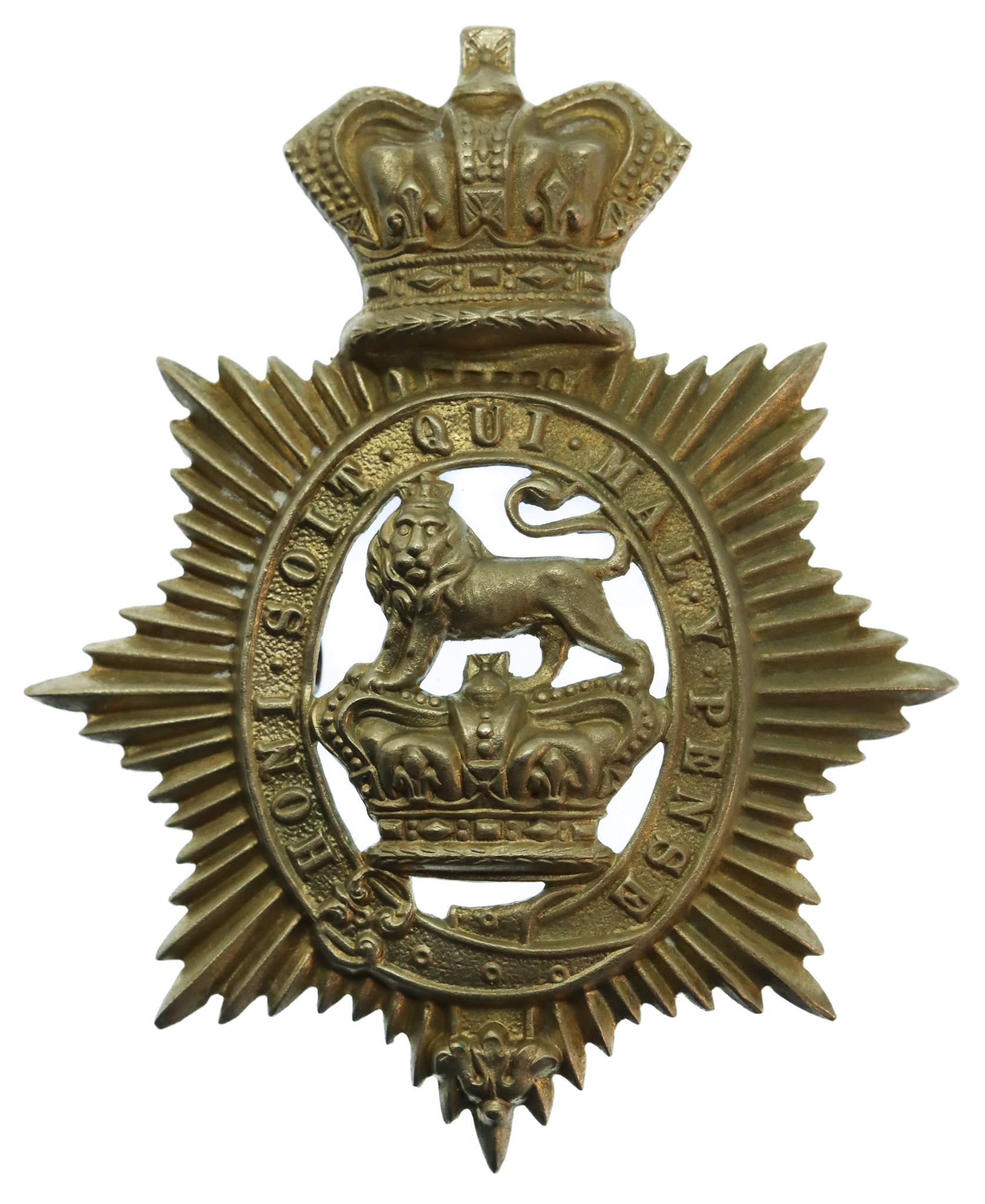 Victorian Militia Battalions General Service Shako Plate