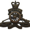 Royal Artillery Officer's Service Dress Cap Badge - Queen's Crown