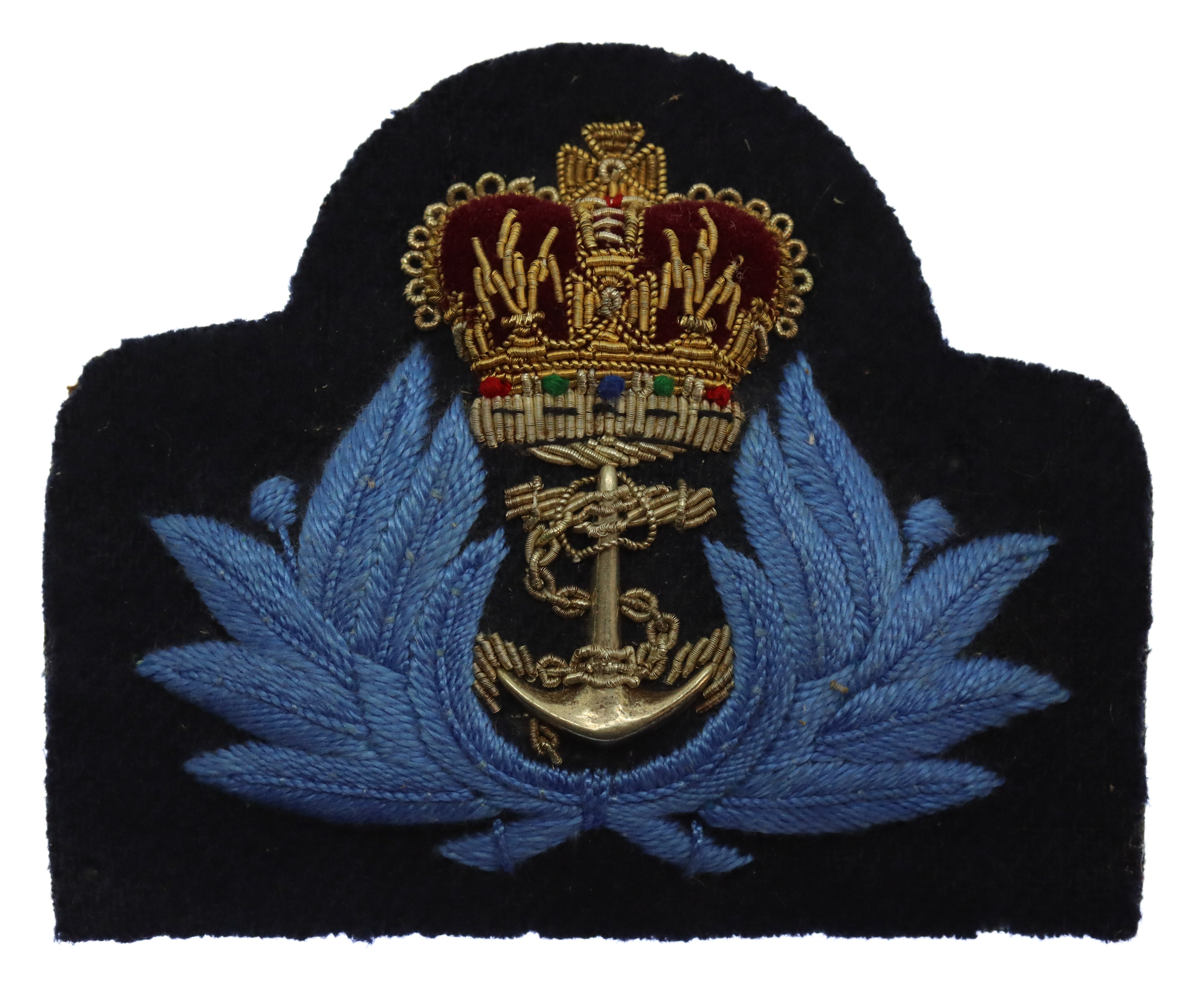 Women's Royal Naval Service (WRNS) Officer's Cap Badge - Queen's Crown