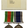 WW2 Defence Medal and EIIR Police Long Service & Good Conduct Medal Pair - Const. Robert V. Goulding, Great Western Railway Police