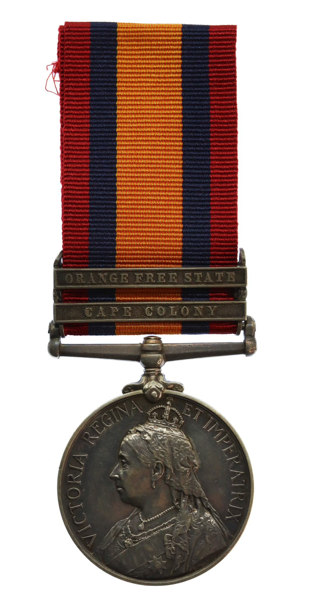 Queen's South Africa Medal (Clasps - Cape Colony, Orange Free State) - Shoeing Smith H. Heath, 7th Dragoon Guards