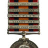 Queen's South Africa Medal (5 Clasps - Orange Free State, Laing's Nek, Belfast, Cape Colony, South Africa 1901) - Corpl. Shng-Smith G. Pegg, 18th Hussars