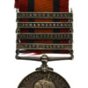 Queen's South Africa Medal (Clasps - Cape Colony, Orange Free State, Johannesburg, Diamond Hill) - Pte. E. Caswell, 6th Dragoons
