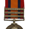Queen's South Africa Medal (Clasps - Defence of Ladysmith, Laing's Nek, Belfast) - Pte. G. Leach, 2nd Bn. Rifle Brigade