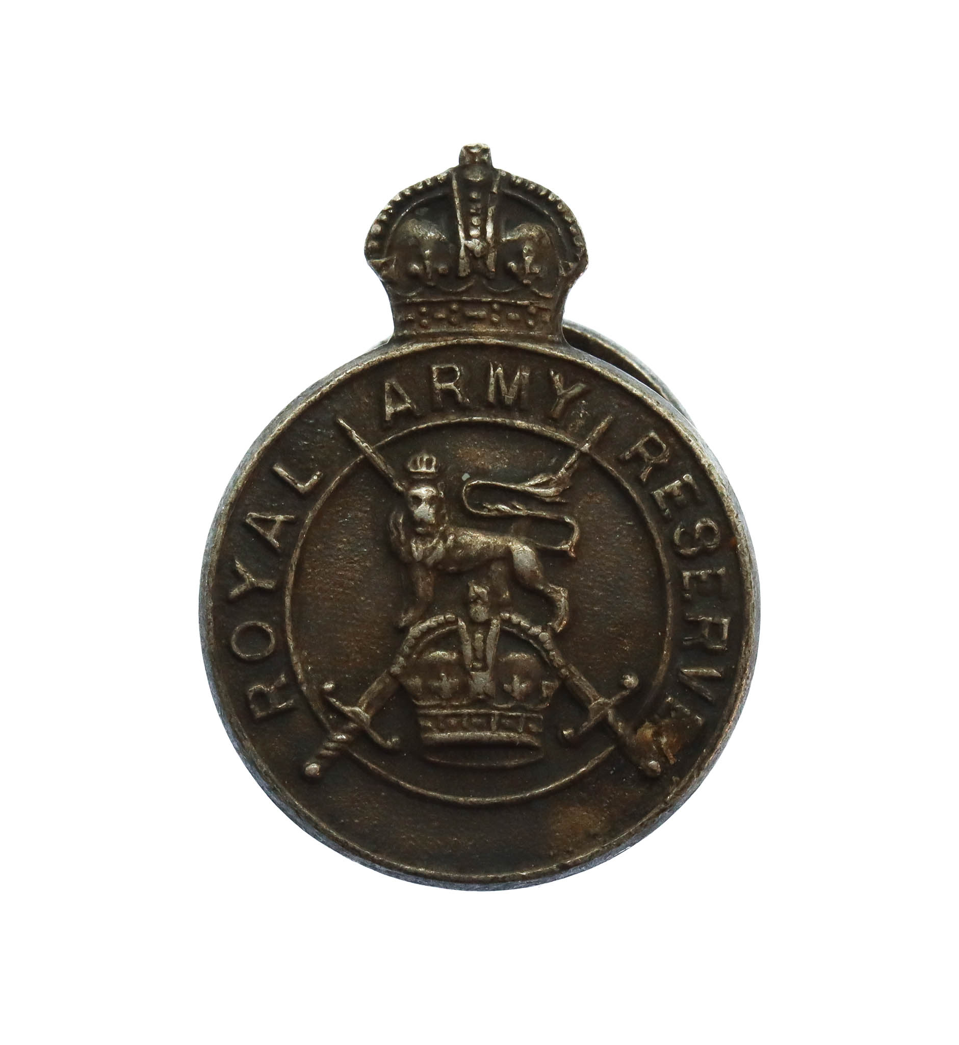 Royal Army Reserve 1938 Hallmarked Silver Lapel Badge