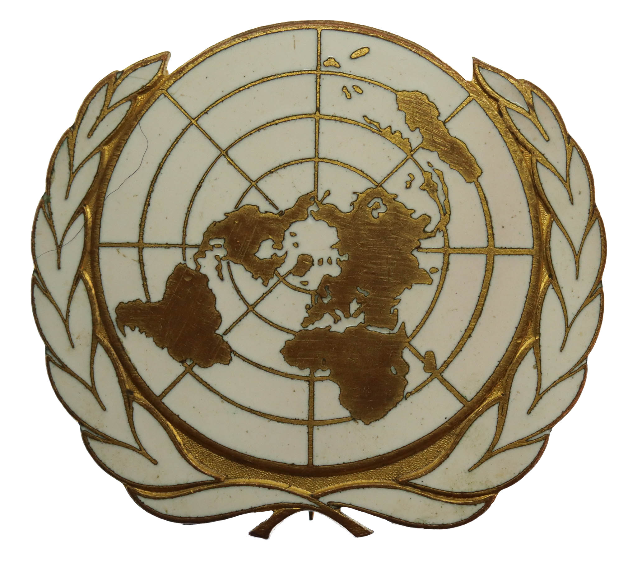 United Nations UN Peace Keeping Force Beret Badge