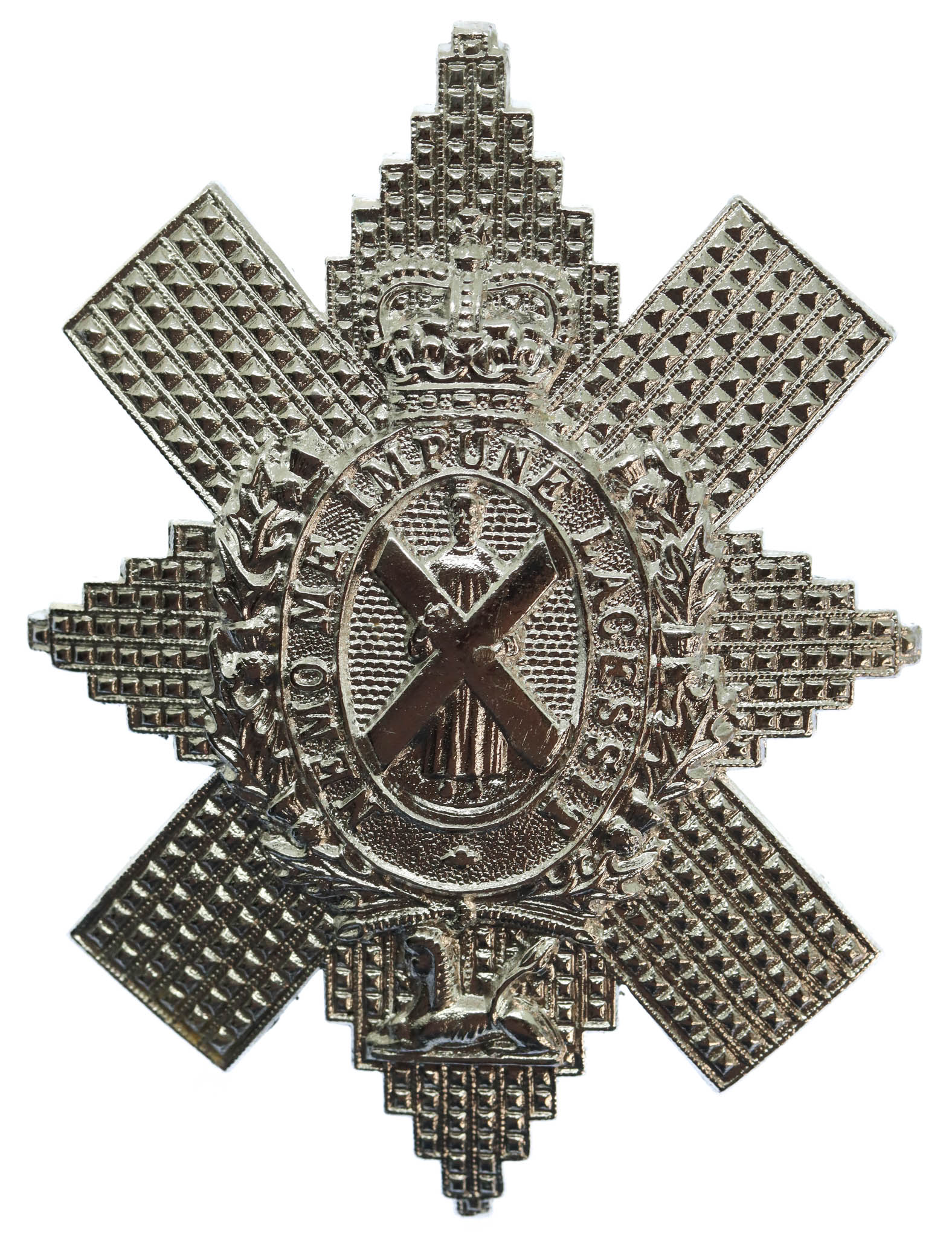 Black Watch (The Royal Highlanders) Anodised (Staybrite) Cap Badge