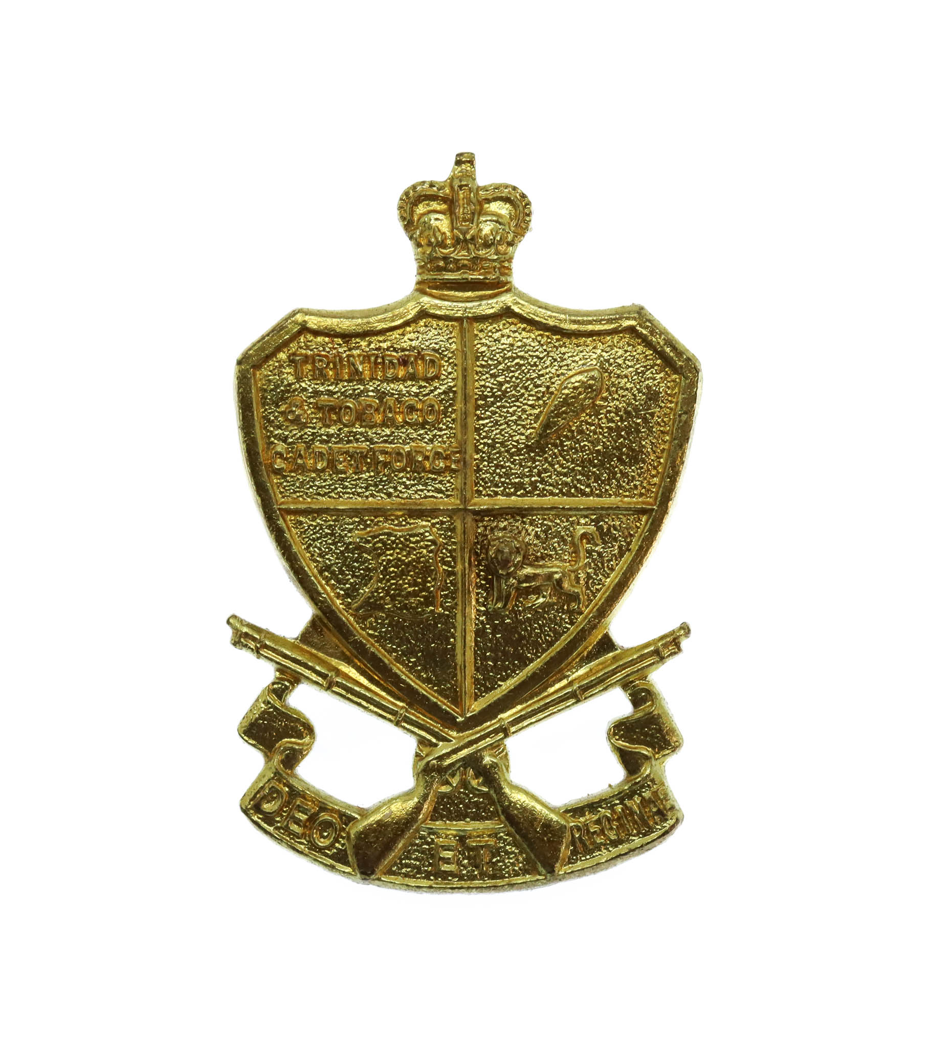Trinidad & Tobago Cadet Force Collar Badge - Queen's Crown
