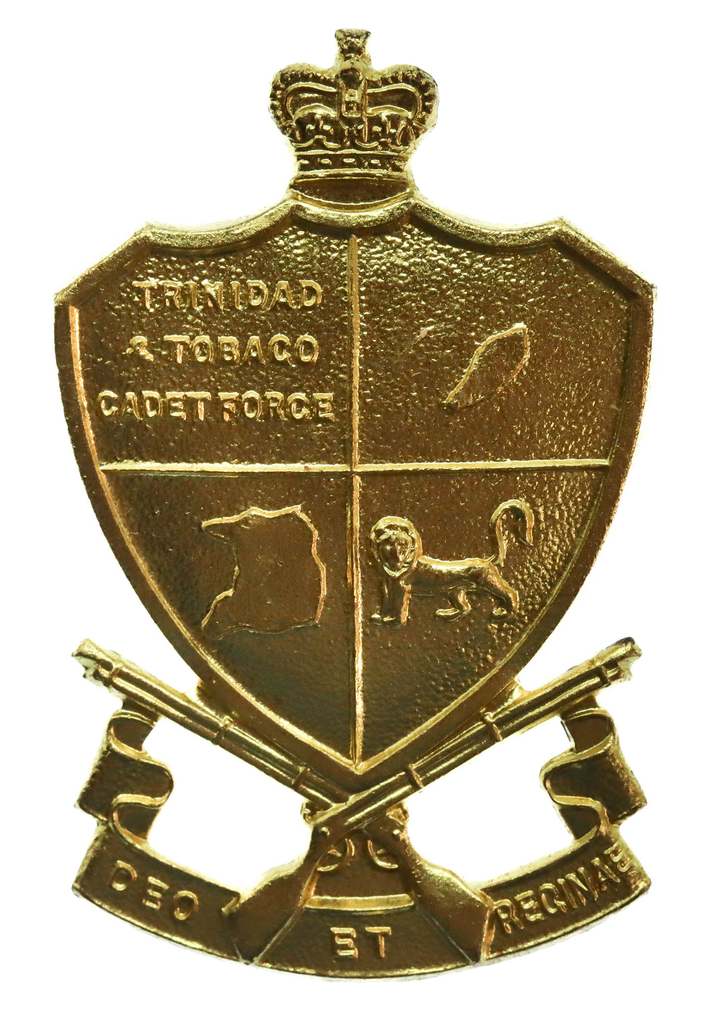 Trinidad & Tobago Cadet Force Cap Badge - Queen's Crown