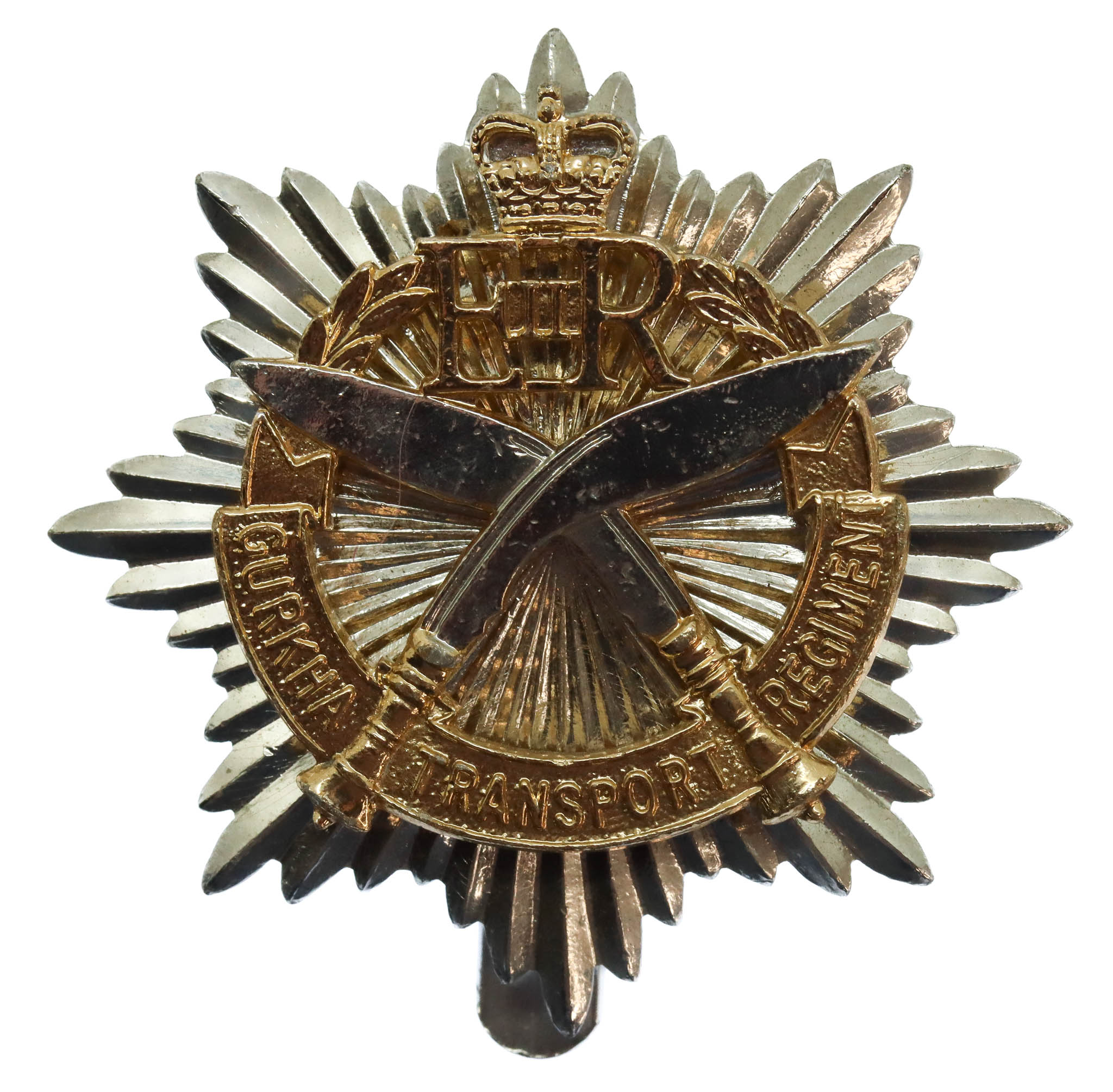 Gurkha Transport Regiment Anodised (Staybrite) Cap Badge