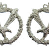 Pair of Army Air Corps Anodised (Staybrite) Collar Badges (1st Pattern)