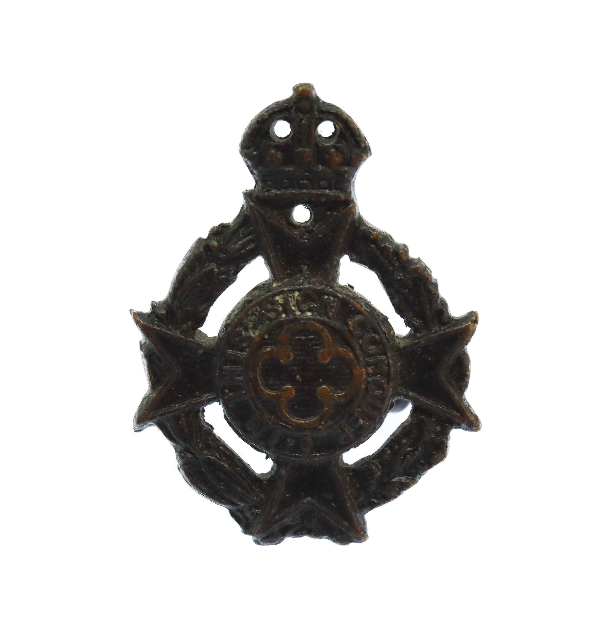 Royal Army Chaplain's Department Collar Badge - King's Crown