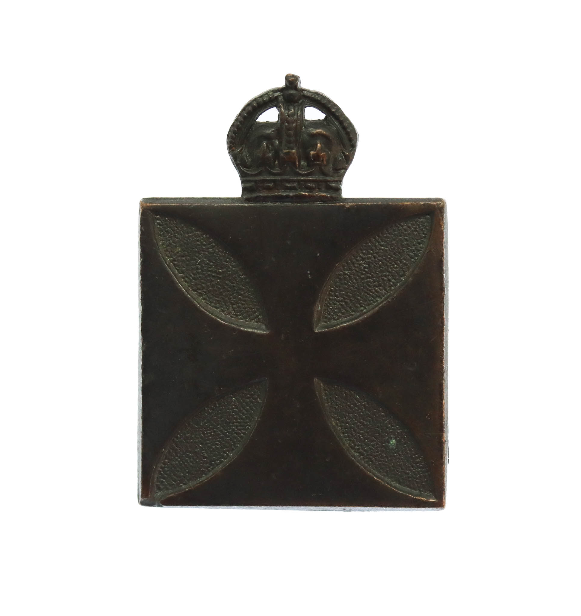 Royal Army Chaplain's Department Collar Badge - King's Crown (1st Pattern)