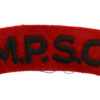 Military Provost Staff Corps (M.P.S.C.) Cloth Shoulder Title