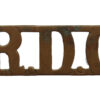 Royal Defence Corps (R.D.C.) Shoulder Title