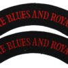 Pair of Blues and Royals (THE BLUES & ROYALS) Cloth Shoulder Titles