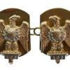 Pair of 1st Royal Dragoons Anodised (Staybrite) Collar Badges
