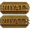 Pair of 1st Royal Dragoons (ROYALS) Shoulder Titles