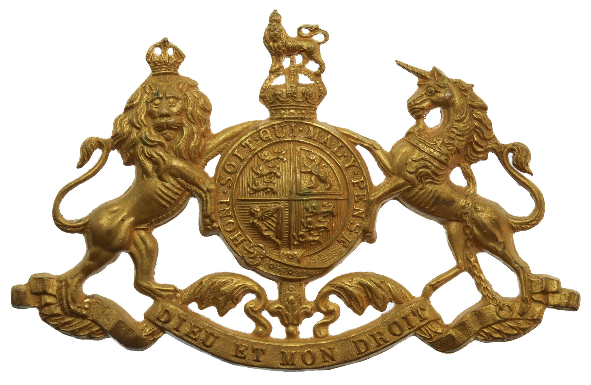 Life Guards Officer's Gilt Pouch Badge - King's Crown