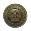 Canadian Vancouver Police Force White Metal Button - King's Crown (23mm)