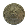 Isle of Ely Constabulary White Metal Button - King's Crown (25mm)