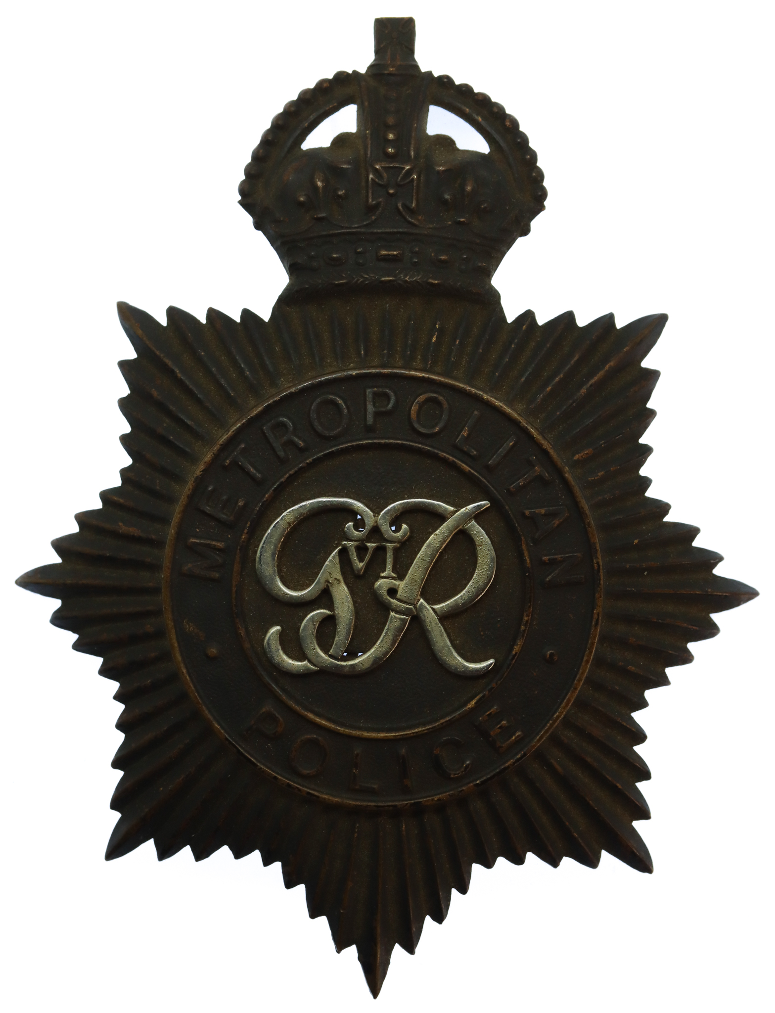 George VI Metropolitan Police Helmet Plate