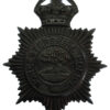 Worcestershire Constabulary (Worcestershire Police) Blackened Brass Helmet Plate - King's Crown