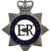 Metropolitan Police Senior Officer's Enamelled Cap Badge - Queen's Crown