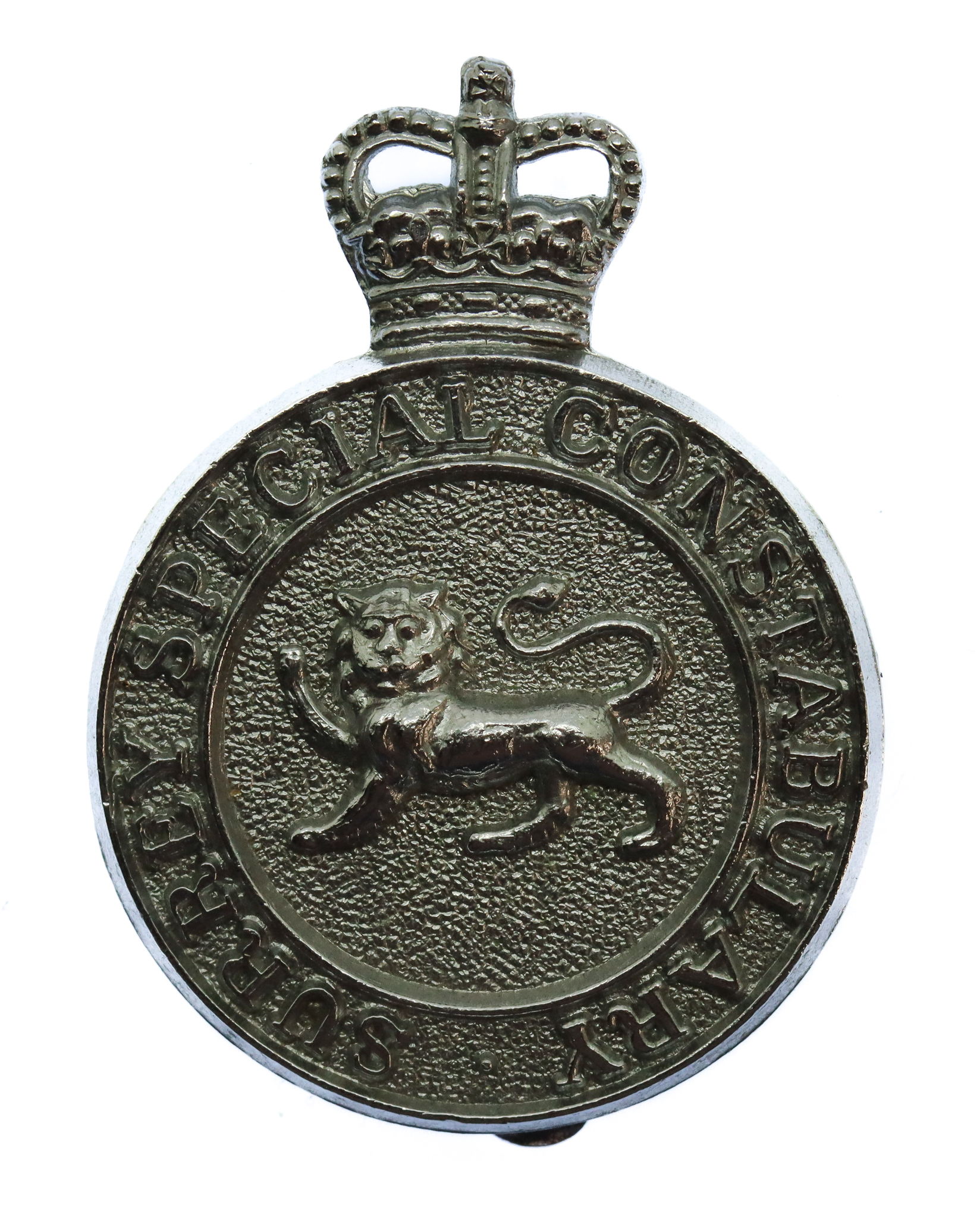 Surrey Special Constabulary Cap Badge - Queen's Crown