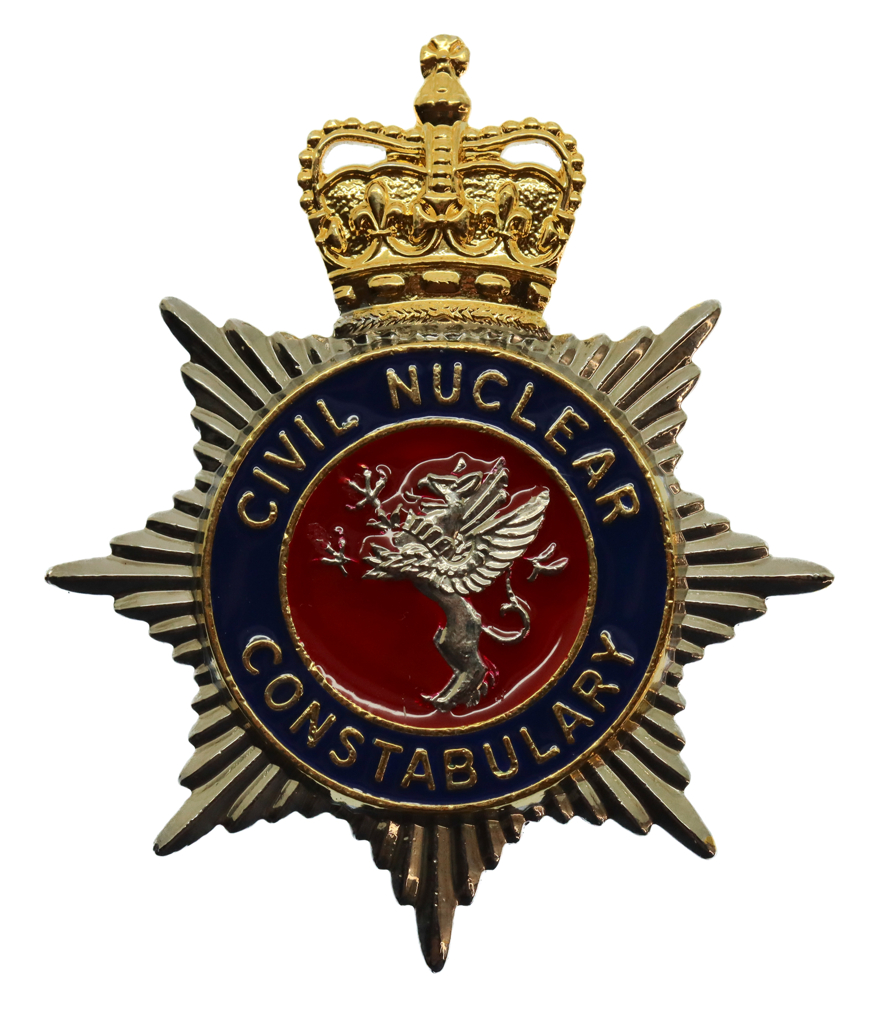 Civil Nuclear Constabulary Enamelled Cap Badge - Queen's Crown