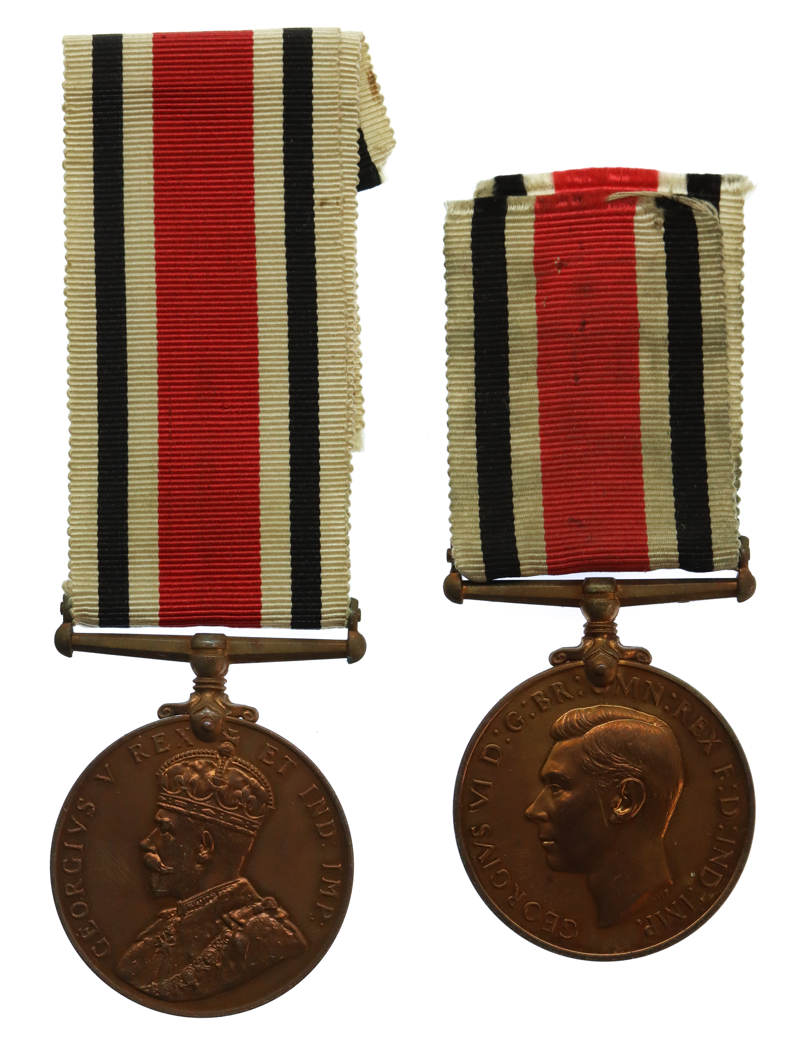 Father & Son Special Constabulary Long Service Medals - George Hopwood & Sergt. George S. Hopwood